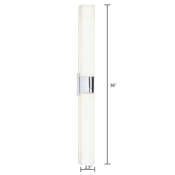 Artemis 36'' High Integrated LED Sconce - Chrome