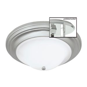 Emilia 17'' Wide 2-Light Flush Mount - Polished Nickel 1