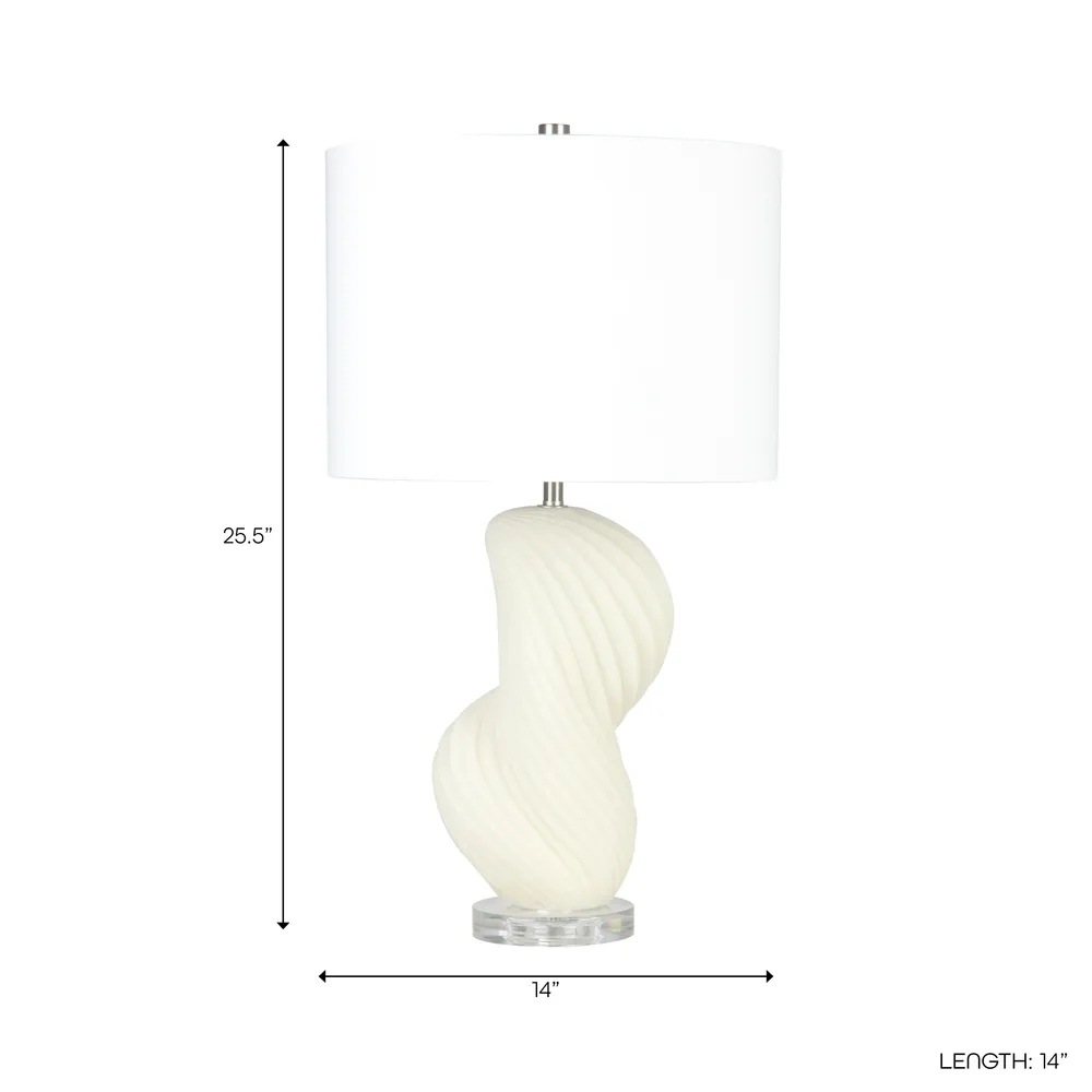 GIBSONWICK IVORY LAMP 26 (IN)