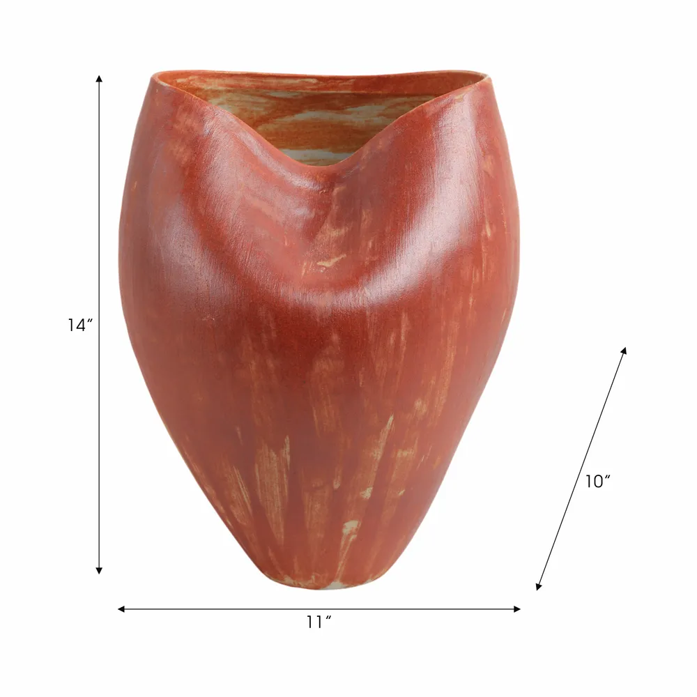 ROLANDSHAW RED VASE 14 (IN)