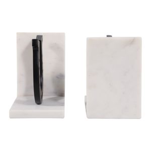 BARTONPARK SET OF 2 BLACK BOOKENDS 6 (IN) 6
