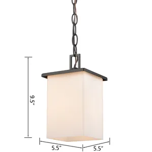 Broad Street 5.5'' Wide 1-Light Outdoor Pendant - Oil Rubbed Bronze 2