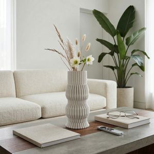 CALTONPORT WHITE VASE 11 (IN) 9