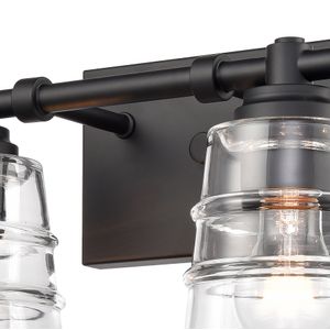 Pulsate 30.25'' Wide 4-Light Vanity Light - Matte Black 5
