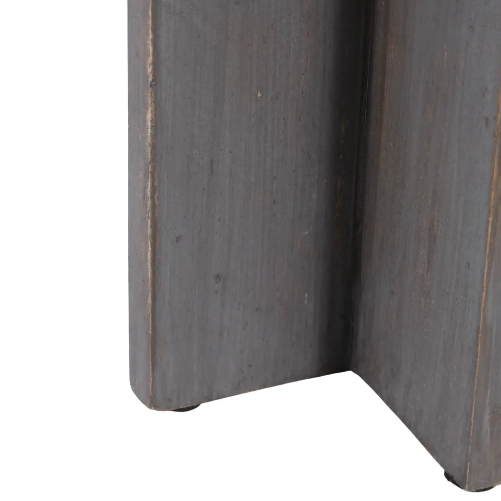 HAVENWORTH SET OF 2 GRAY CANDLE HOLDER 19 (IN)