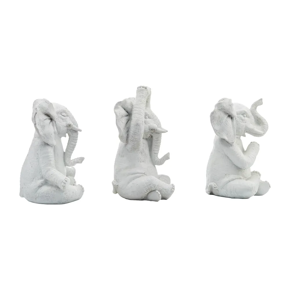 YATESWORTH SET OF 3 WHITE DECOR 8 (IN)