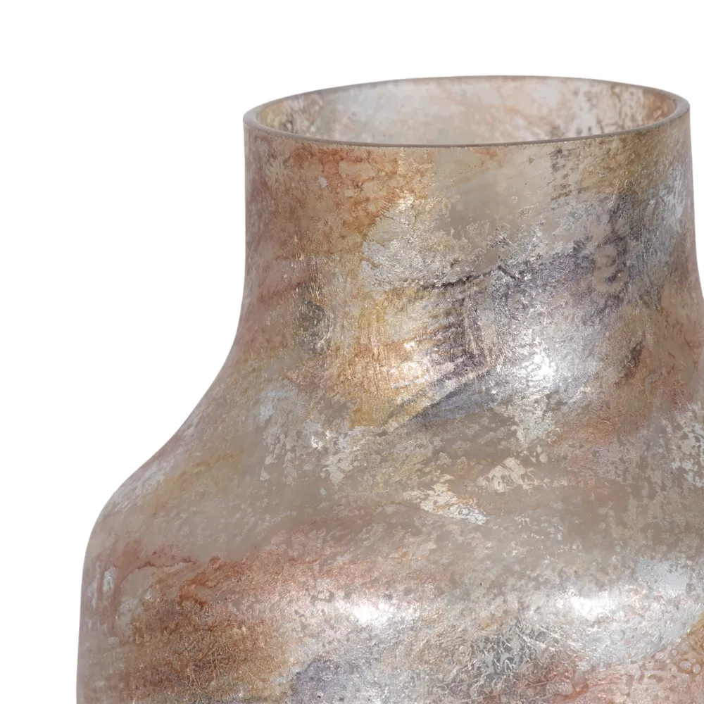 ORIONPARK GRAY GLASS VASE 15 (IN)