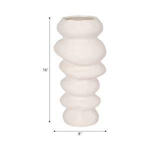 DUTTONMORE WHITE VASE 16 (IN) 9