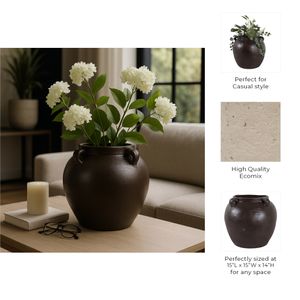 HARLEMRUN BROWN VASE 14 (IN) 10