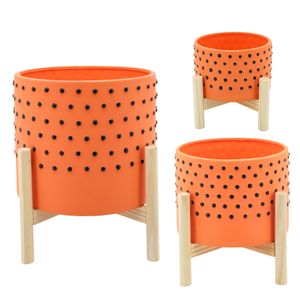 MORTONVALE ORANGE PLANTER 11 (IN) 3