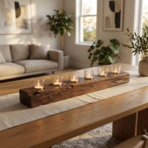 BERGENBURN BROWN CANDLE HOLDER 5 (IN) 10