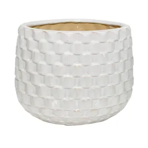 CALTONFIELD SET OF 3 WHITE PLANTER 9 (IN) 2