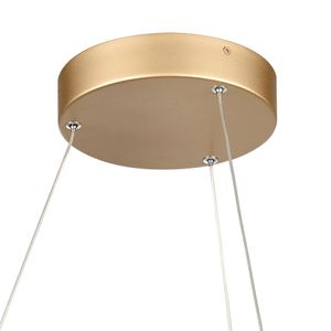 Minimalist 21'' Wide Integrated LED Chandelier - Soft Gold 5