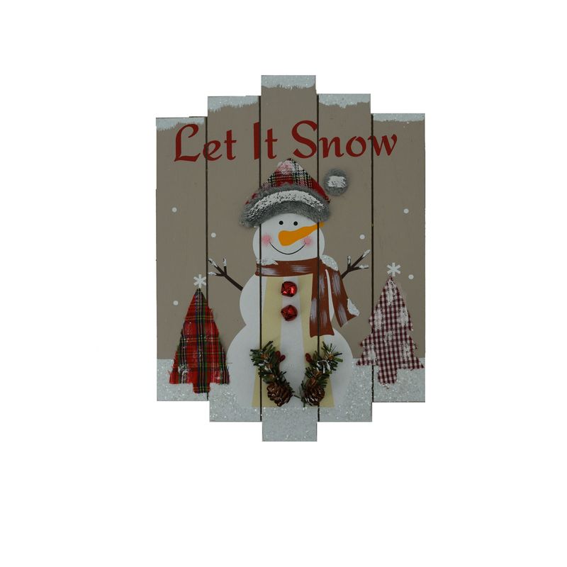 8.8" X 11" LET IT SNOW PLAQUE