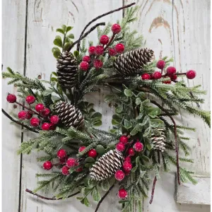 Crimson & Pine 4.5in Candle ring 1
