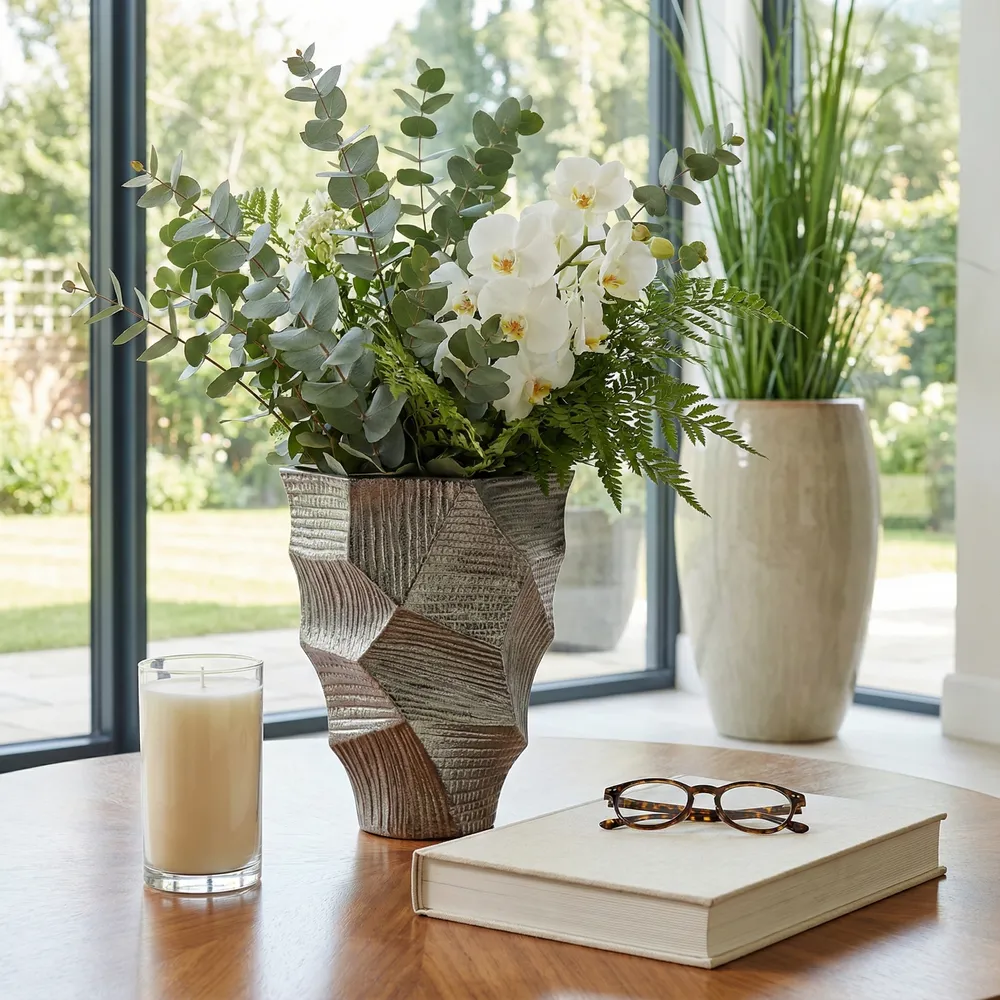 HARLANLEY GRAY VASE 12 (IN)