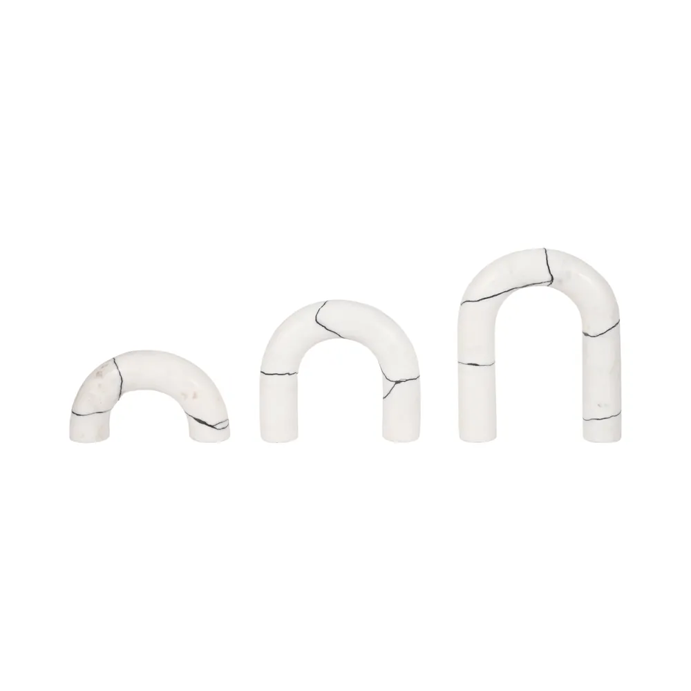 SYLVANOAK SET OF 3 WHITE DECOR 10 (IN)