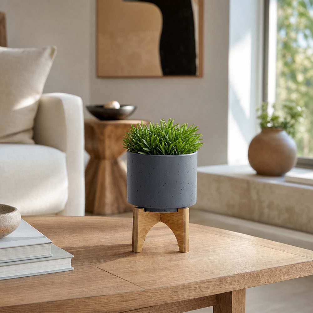 NORMAHAVEN GRAY PLANTER 7 (IN)