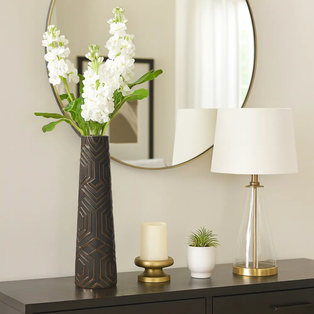 MORGANBROOK BLACK VASE 22 (IN)