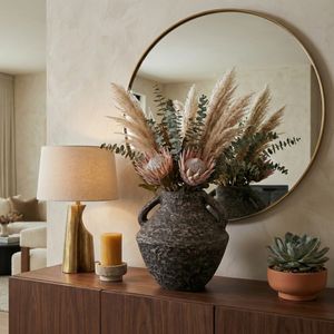 FERRIS BROWN VASE 14 (IN) 13