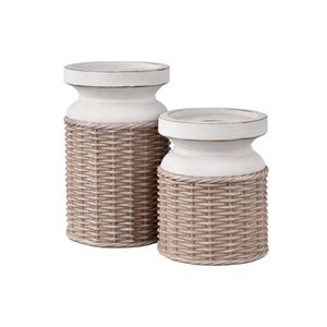 Norris Candleholder - Set of 2 Beige 1