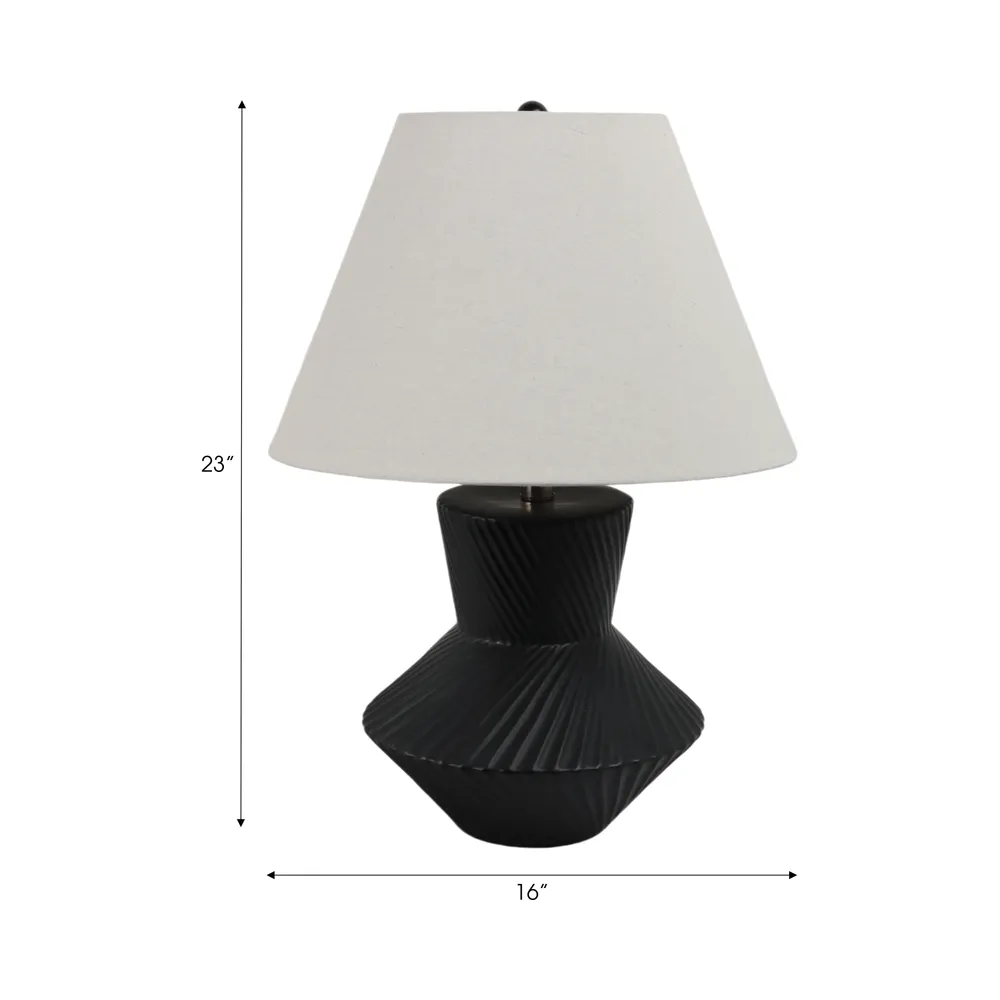 EVANDERTON BLACK LAMP 23 (IN)