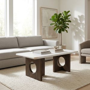 BISHOPWORTH WHITE COFFEE TABLE 19 (IN) 2