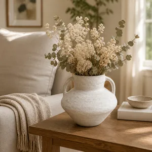 FERRIS WHITE VASE 7 (IN) 12