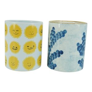 EASTONDALE SET OF 2 WHITE PENCIL CUP 5 (IN) 4