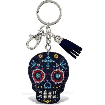 GLITTER KEYCHAIN - SUGAR SKULL