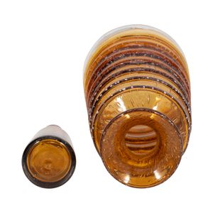 HAMDENWICK ORANGE GLASS VASE 15 (IN) 7