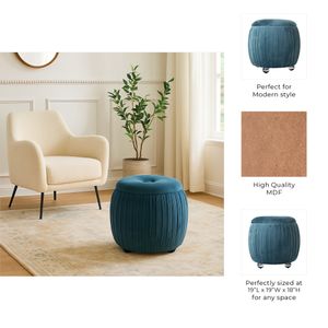 HENLEYFORD BLUE STOOL 18 (IN) 10