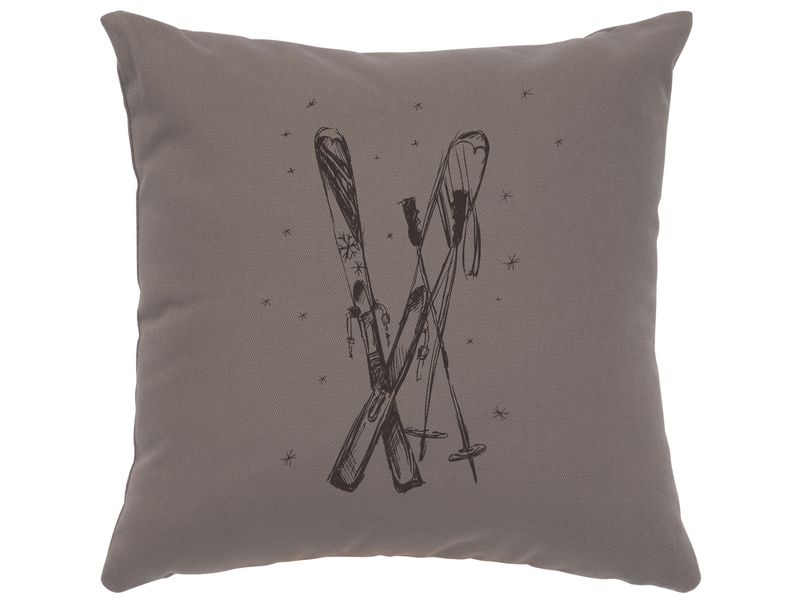 Image Pillow - Ski's - Cotton Chrome 1