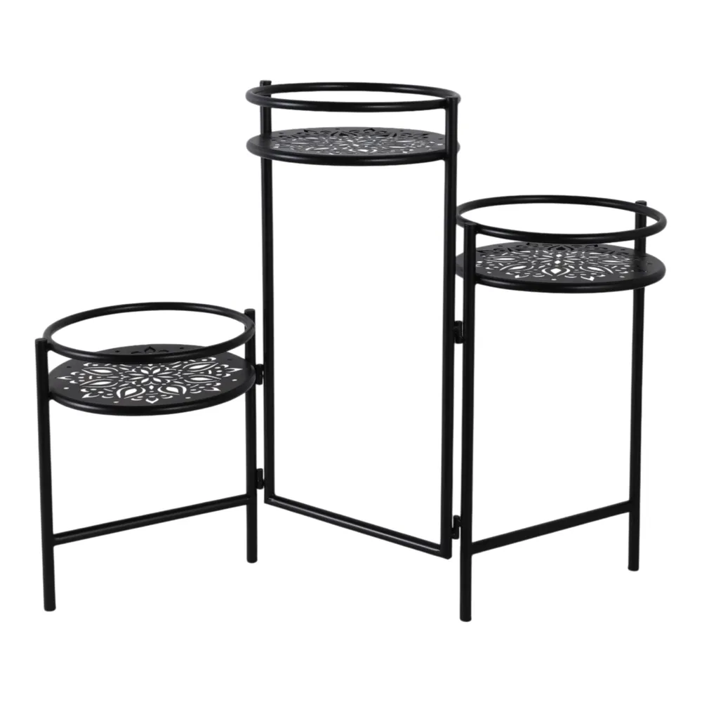 HALTONCROSS BLACK PLANT STAND 22 (IN)