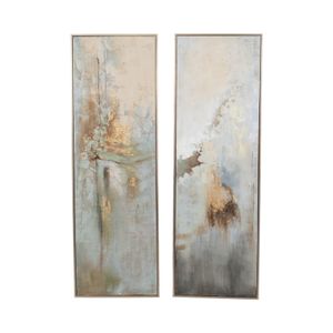 ELDERBEACH SET OF 2 BROWN ART 70 (IN) 1
