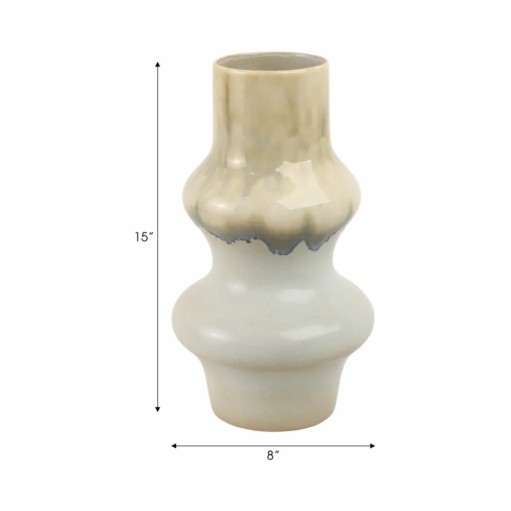 CHASEBURN GRAY VASE 15 (IN)