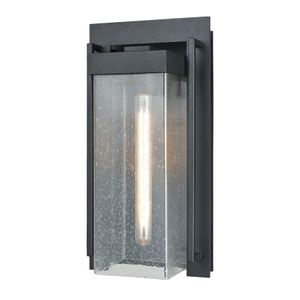 Overton 17'' High 1-Light Outdoor Sconce - Matte Black 1
