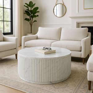 CHESTERLAKE WHITE COFFEE TABLE 17 (IN) 2