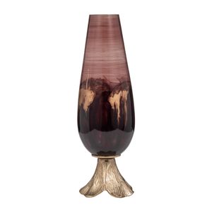 HORTONBURN BRONZE GLASS VASE 19 (IN) 4