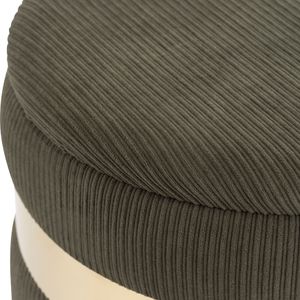 GORDENRIDGE SET OF 2 GREEN OTTOMANS 18 (IN) 4