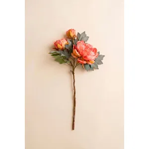 Artificial Peony Spray 2