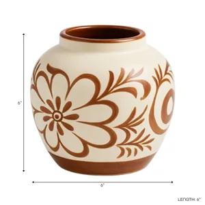 LEILAWORTH BROWN VASE 6 (IN) 10