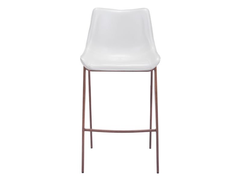 Magnus Barstool White & Walnut 4