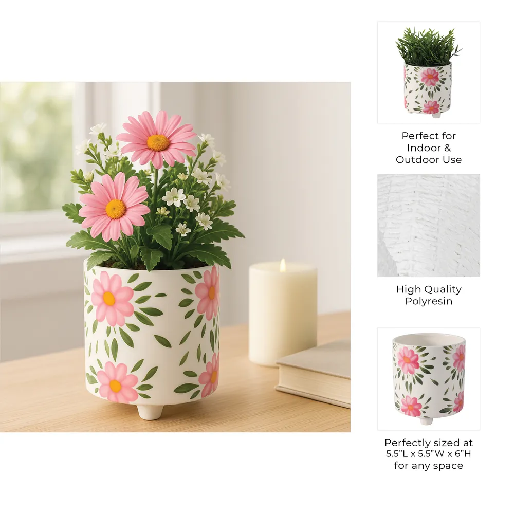 ALMAWAY WHITE PLANTER 6 (IN)