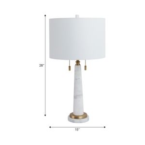 KANE WHITE LAMP 28 (IN) 7