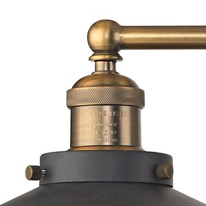 English Pub 28'' Wide 3-Light Vanity Light - Antique Brass 3