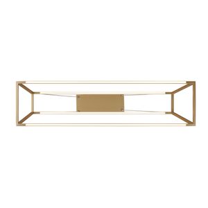 Minimalist 36'' Wide Integrated LED Linear Chandelier - Soft Gold 5