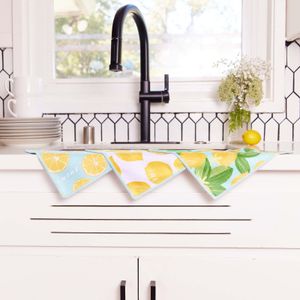Lemon Blossoms Eco Dish Cloth (Set of 3) 3