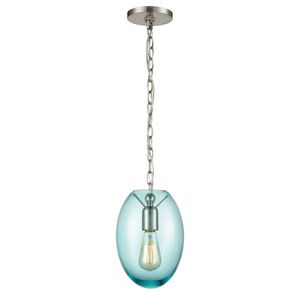 Ellipsa 7'' Wide 1-Light Mini Pendant - Satin Nickel 1