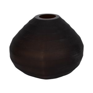 HAYFORDWIND BROWN GLASS VASE 10 (IN) 4